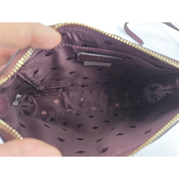 Kate Spade Flash Glitter Crossbody Bag Cherrywood NWT K8711 - Picture 6 of 9